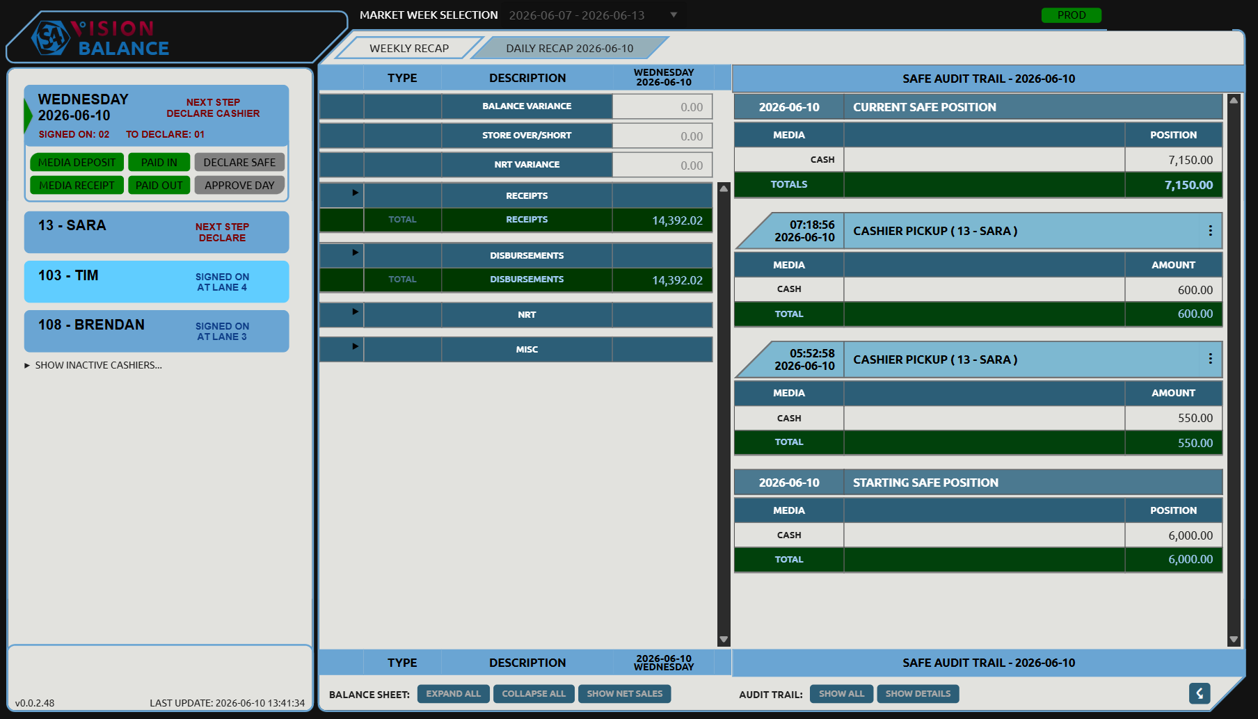 S4Vision Balance — Daily Recap with Safe Audit Trail